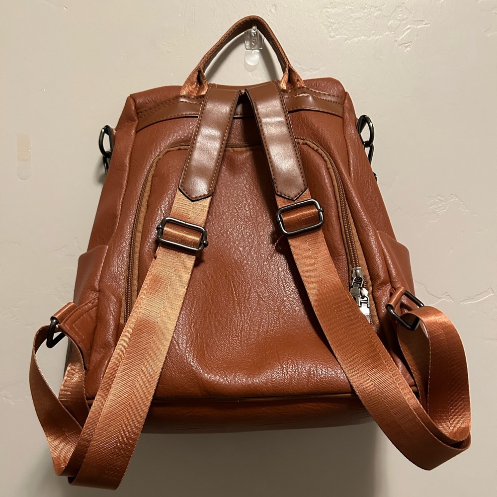 Faux Leather Theft Proof Interchangeable Satchel / Backback